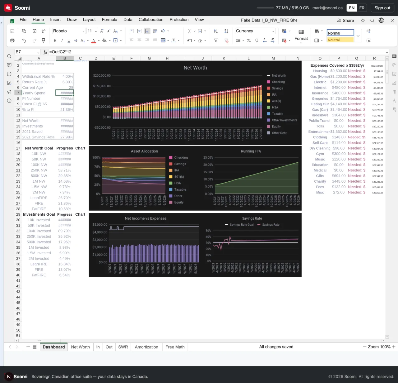Soomi Spreadsheet