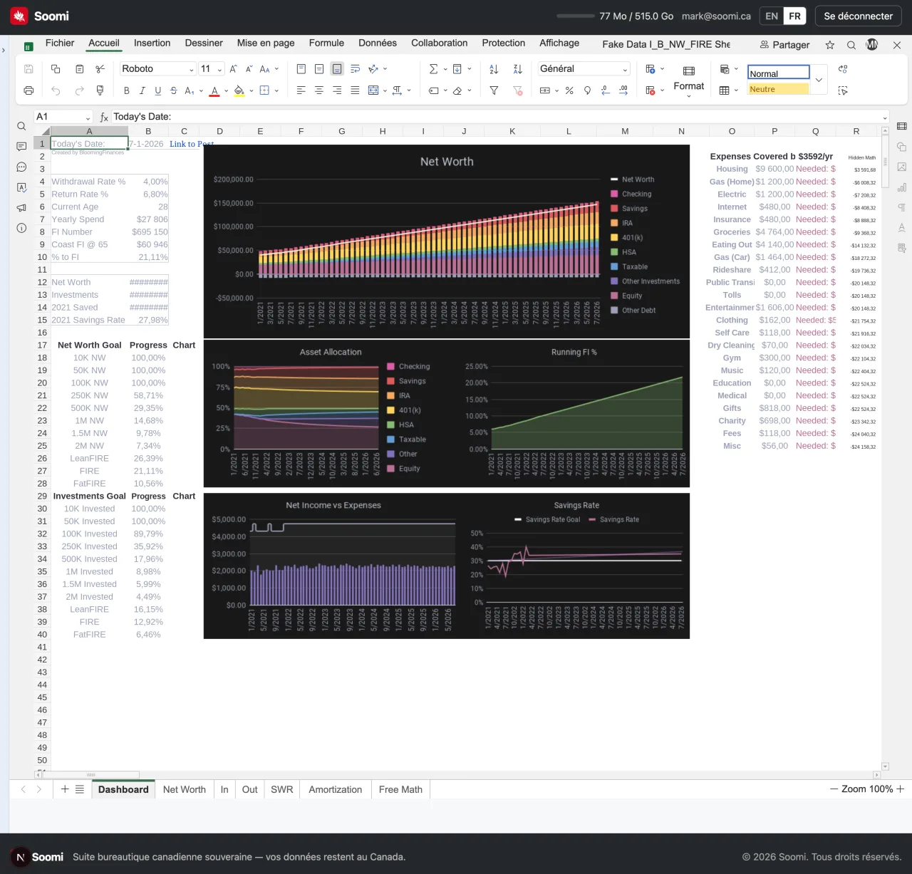 Soomi Spreadsheet